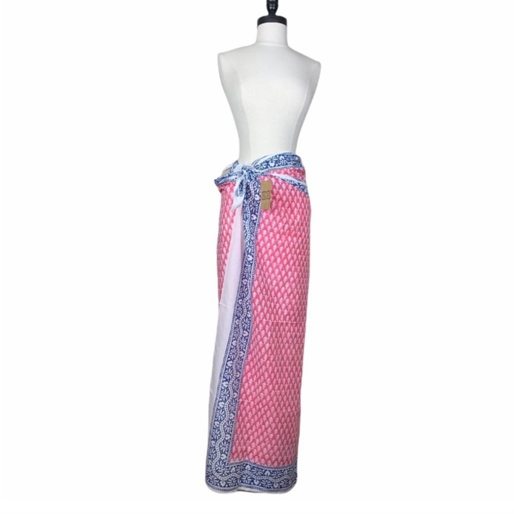 J Crew X SZ Blockprints Sarong Scarf , fabric , very large